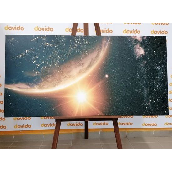 Obraz nádherná planéta zem z vesmírnej stanice