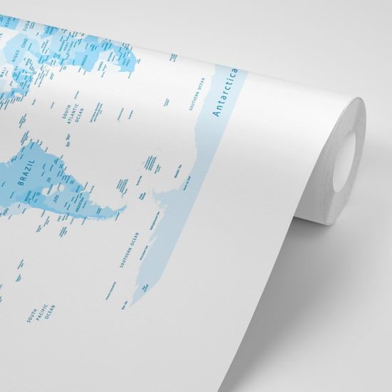 Samolepiaca tapeta precízna mapa sveta