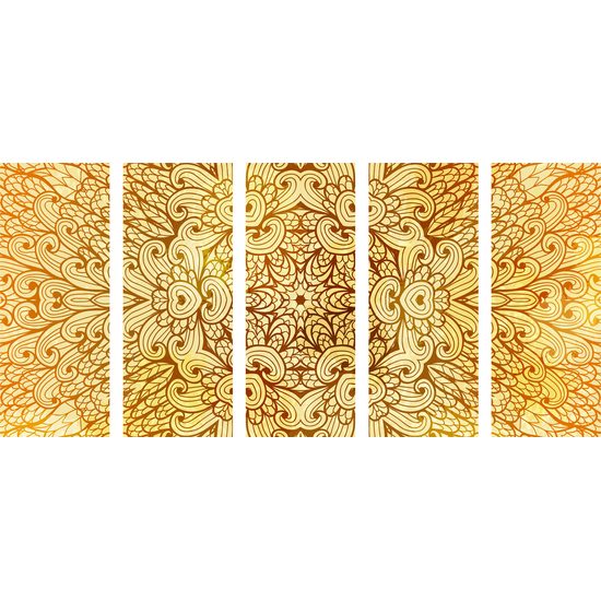 5-dielny obraz umelecká Mandala