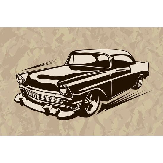 Obraz krásne zobrazenie retro veterána