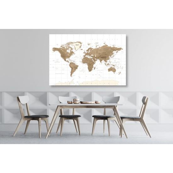 Obraz štýlová vintage mapa