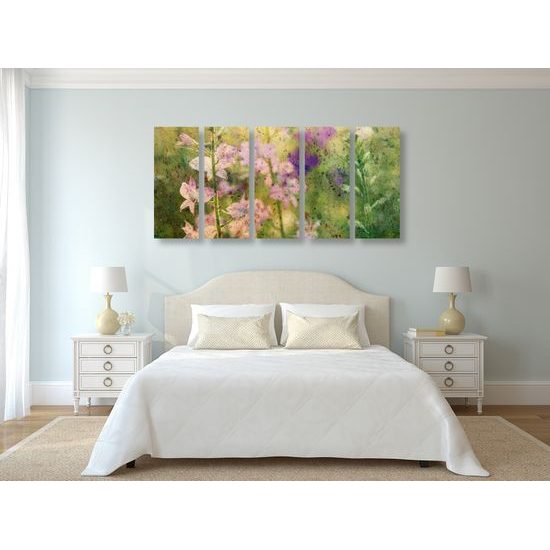 5-dielny obraz umelecké znázornenie prírody