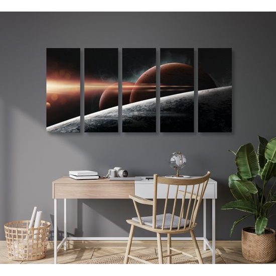5-dielny obraz tajuplné planéty