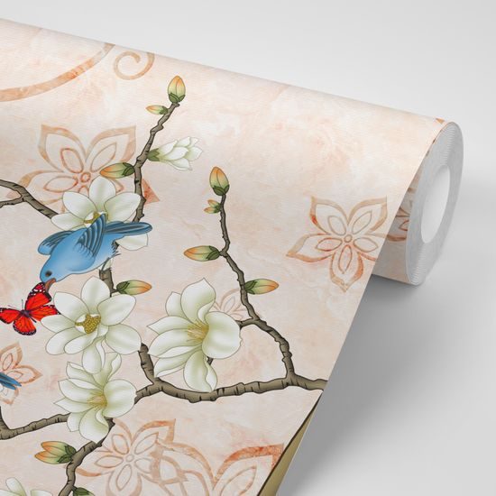 Samolepiaca tapeta krásne vintage zátišie s kvetmi