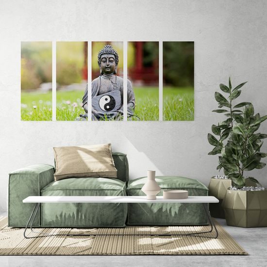 5-dielny obraz jin a jang