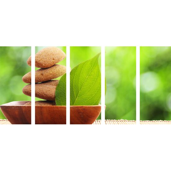 5-dielny obraz Zen kamene v prirode