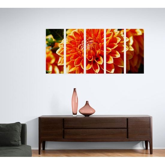 5-dielny obraz dychberúca dália