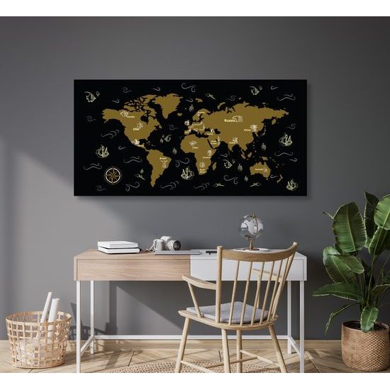 Obraz dobrodrúžna mapa sveta