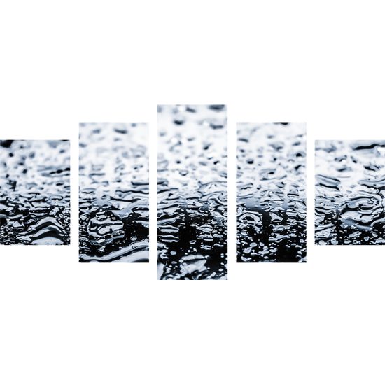 5-dielny obraz zem po daždi