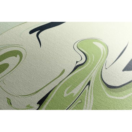 Obraz zelená umelecká abstrakcia