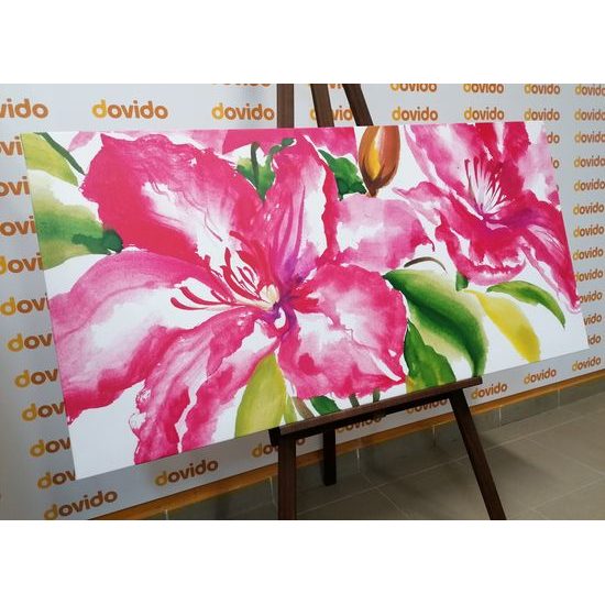 Obraz maľované kvety