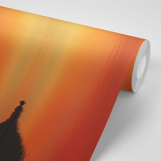 Samolepiaca fototapeta plachetnica s kúzelnou oblohou