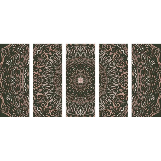 5-dielny obraz ukľudnujúca Mandala
