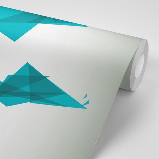 Tapeta mapa sveta tvorená trojuholníkmi