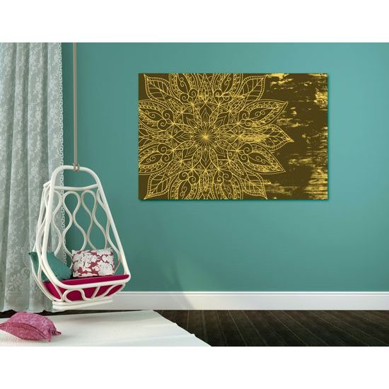 Obraz žltá Mandala