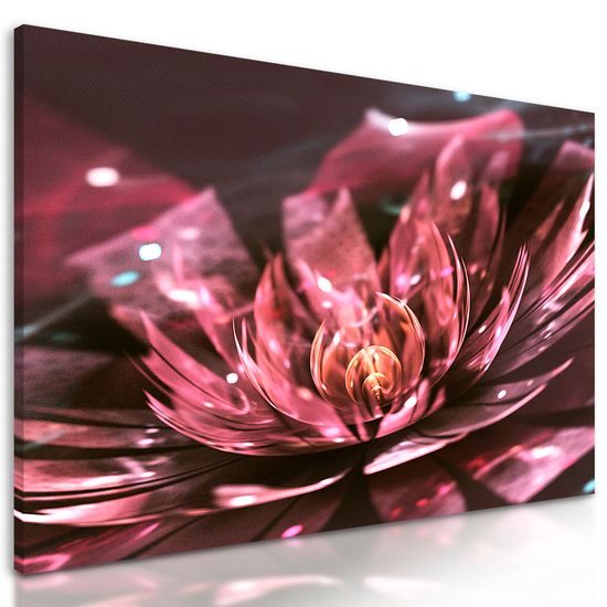 Obraz ilúzia ružového lotosového kvetu