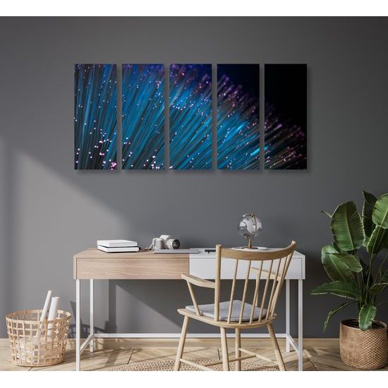 5-dielny obraz moderná abstrakcia