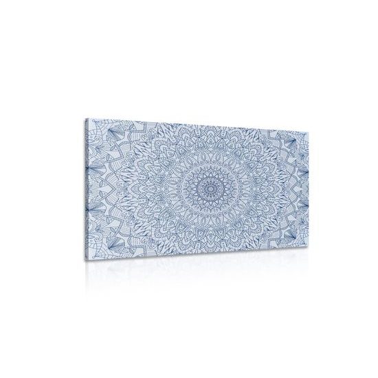 Obraz bledomodrá orientálna Mandala