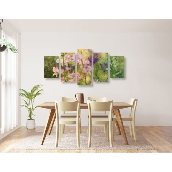 5-dielny obraz umelecké znázornenie prírody