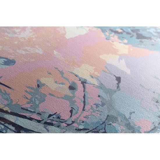 Obraz zasnežená krajina