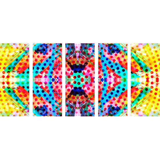 5-dielny obraz grafické umelecké dielo