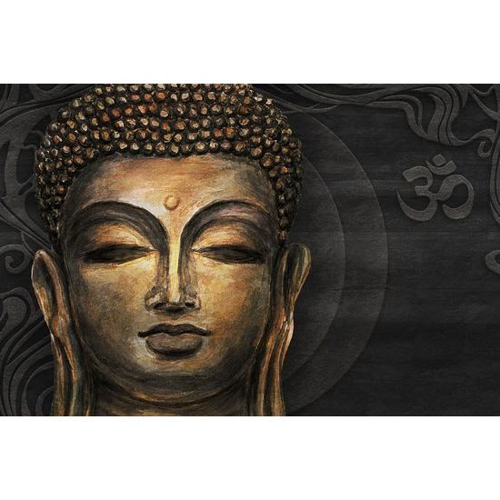 Originálna samolepiaca tapeta detail tváre Budhu