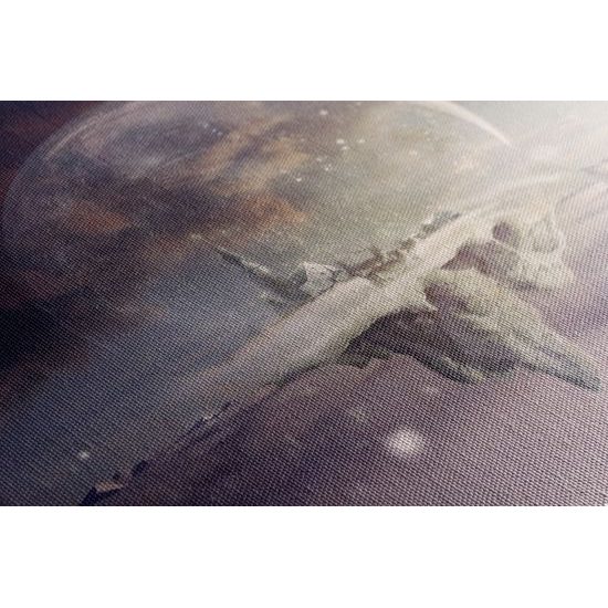 Obraz čarovná krajina v snežítku