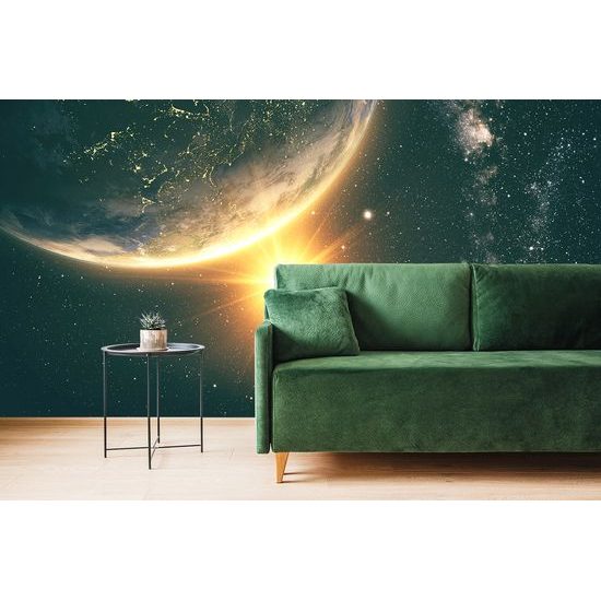 Samolepiaca fototapeta dotyk Zeme s mliečnou cestou