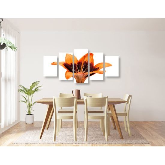 5-dielny obraz nevšedná ľalia