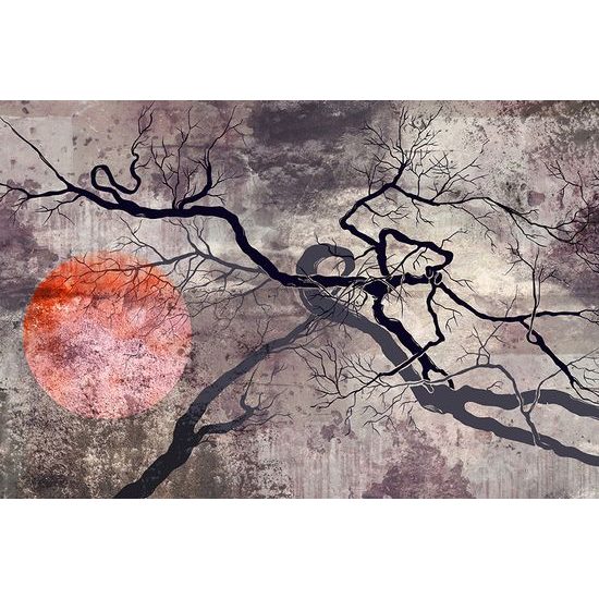 Nezvyčajná samolepiaca tapeta fiktívne stromy