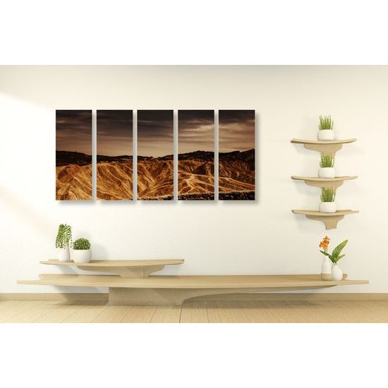 5-dielny obraz americké údolie smrti