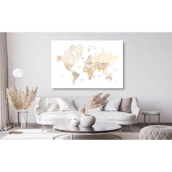Obraz klasická vintage mapa sveta