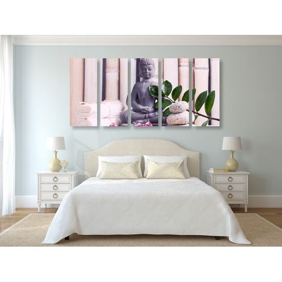 5-dielny obraz ukľudnujúci Budha