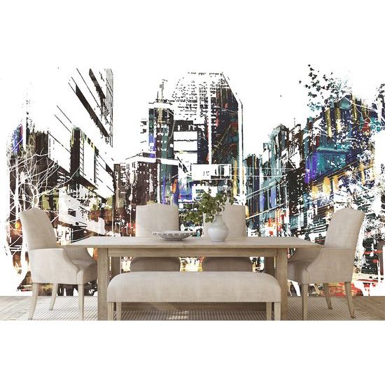 Samolepiaca tapeta rušná ulica metropoly