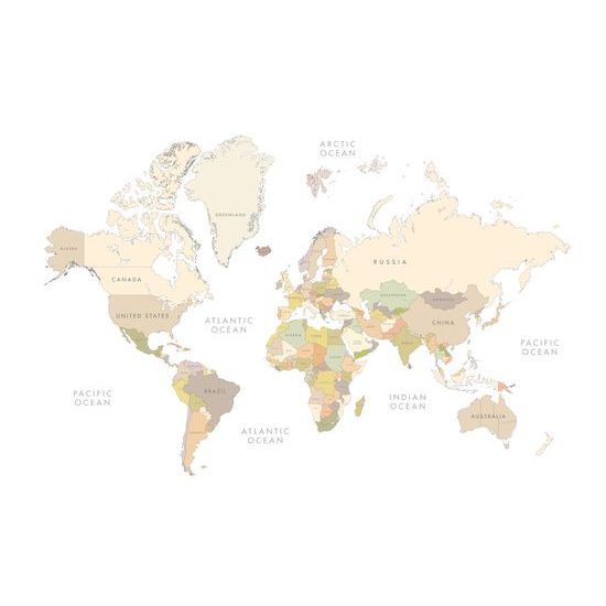 Obraz klasická vintage mapa sveta