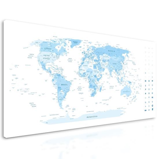 Obraz precízna mapa sveta