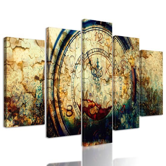 5-dielny obraz historické stopky