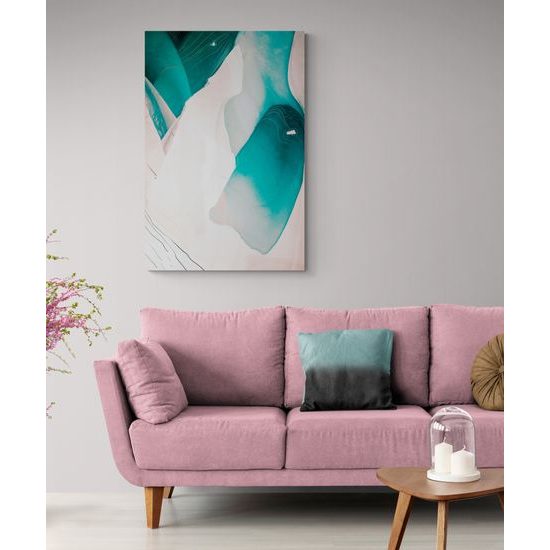 Obraz abstraktné modré lagúny