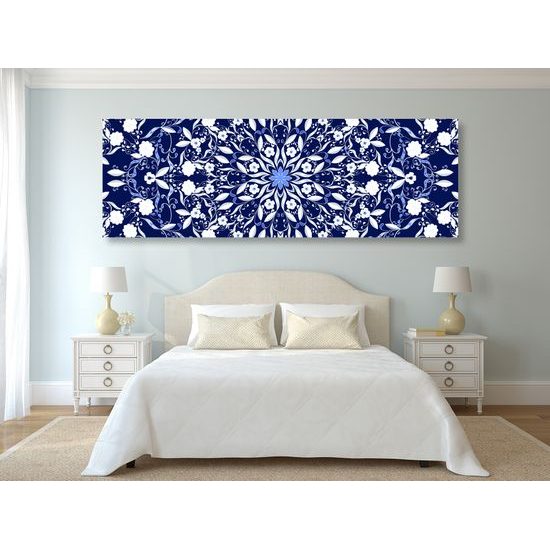 Obraz zaujimavá kvetinová Mandala