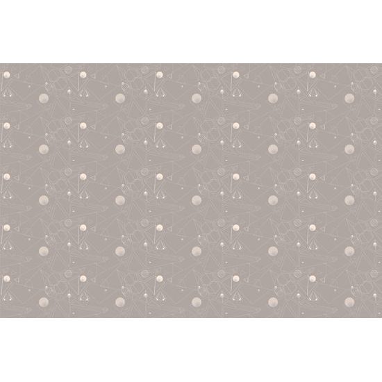 Tapeta jemné geometrické prvky na šedom pozadí