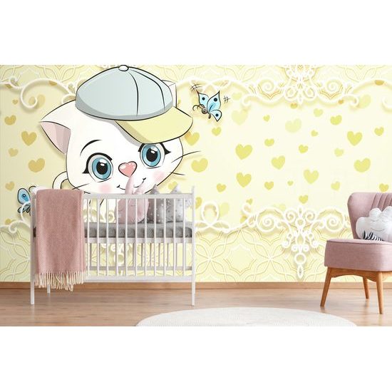 Samolepiaca tapeta roztomilé mačiatko