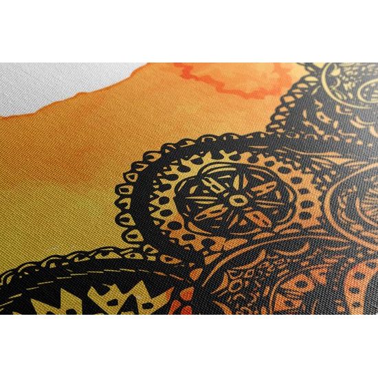 Obraz zaujímavá oranžová Mandala