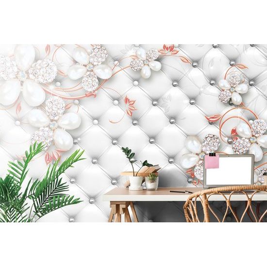 Tapeta luxusná abstrakcia kvetov