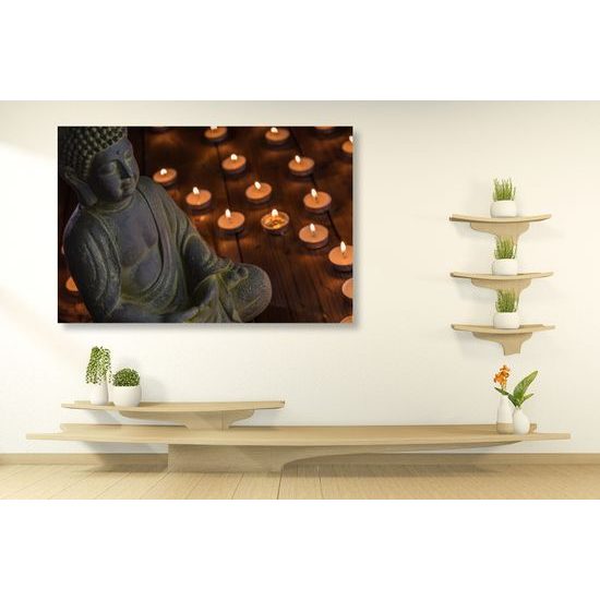Obraz Budha pri meditácií