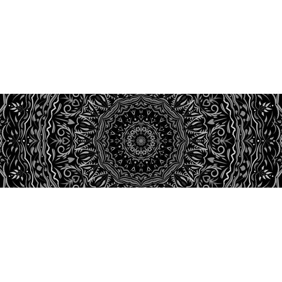 Obraz ukľudnujúca Mandala v čiernobielom prevedení