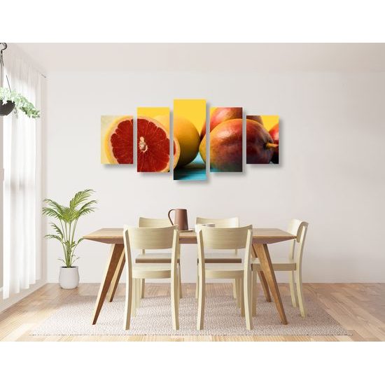 5-dielny obraz tropická limonáda