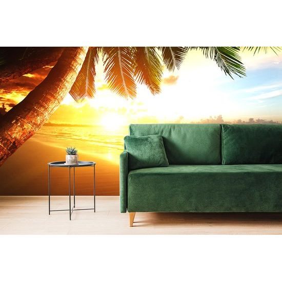 Samolepiaca fototapeta východ slnka na pláži v Karibiku
