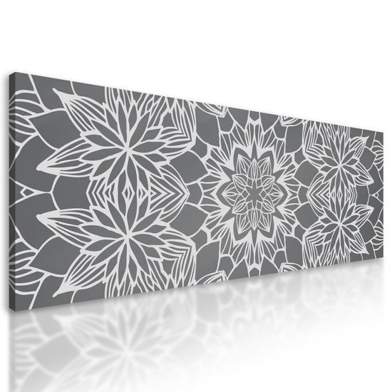 Obraz umelecká abstrakcia s kvetinovým motívom