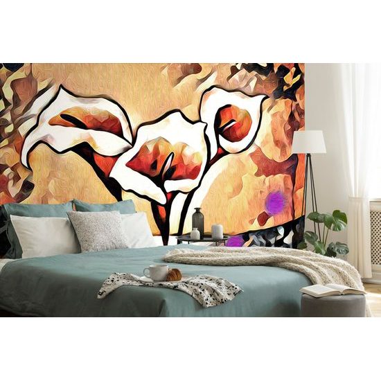 Zaujímavá tapeta kaly v etno prevedení