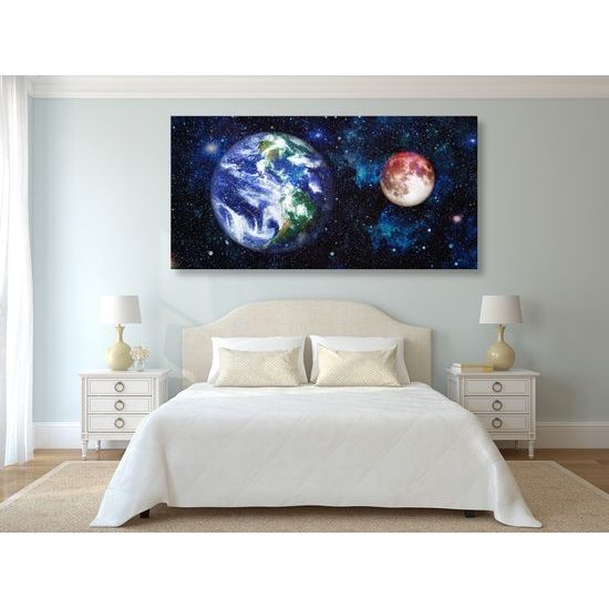 Obraz akvarelový vesmír